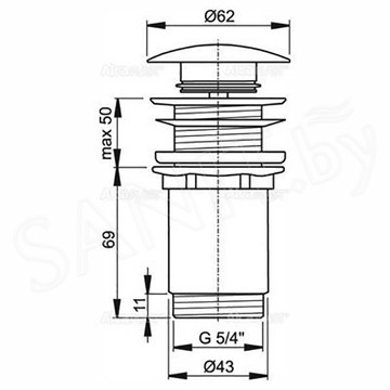 Донный клапан AlcaPlast A31