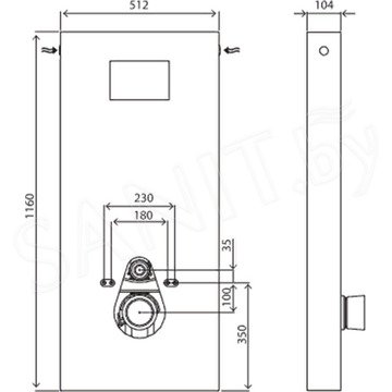 Сантехнический модуль OLI QR-box Susp для подвесного унитаза