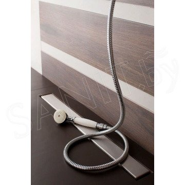 Душевой трап Pestan Confluo Frameless Line Black Glass 2 в 1 (хром + черное стекло)