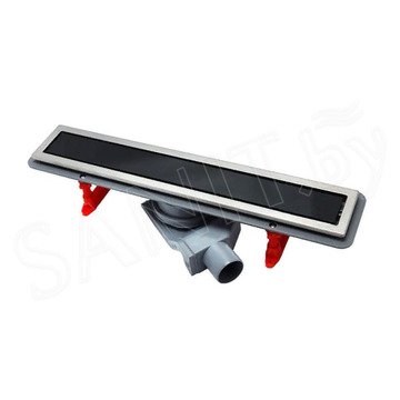Душевой трап Pestan Confluo Premium Line Black Glass 2 в 1 (хром + черное стекло)