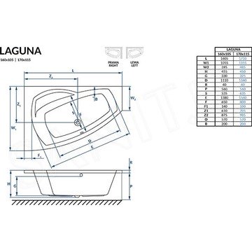 Акриловая ванна Excellent Laguna