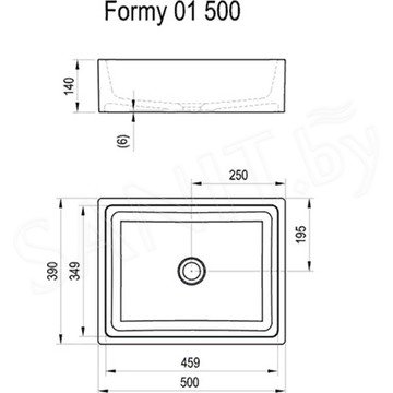 Умывальник Ravak Formy 01 500 D