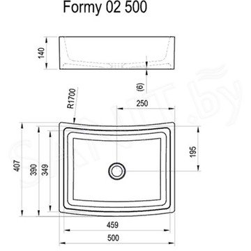 Умывальник Ravak Formy 02 500 D