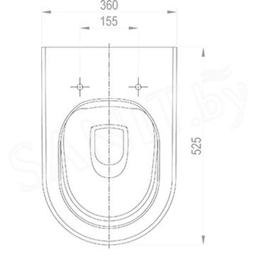 Подвесной унитаз Ravak Chrome RimOFF безободковый (с крышкой SoftClose)