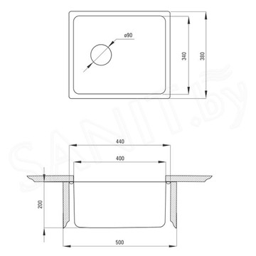 Кухонная мойка Deante Egeria ZPE-010A / ZPE-010B