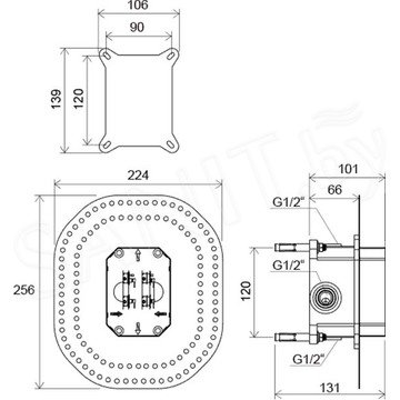 Система скрытого монтажа Ravak R-box RB-070.50