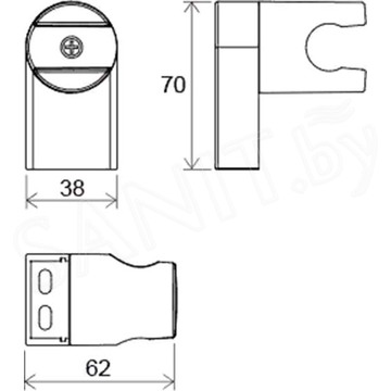 Держатель для душевой лейки Ravak 611.00