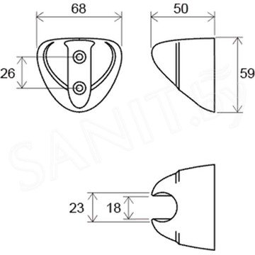 Держатель для душевой лейки Ravak 610.00