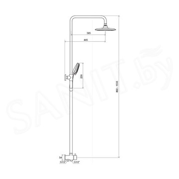 Душевая стойка Ravak DS 090.00