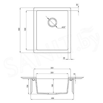 Кухонная мойка Deante Corda ZQA-A10B / ZQA-G10B / ZQA-S10B / ZQA-T10B / ZQA-N10B