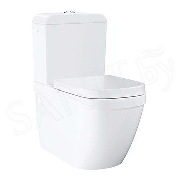 Напольный унитаз Grohe Euro 39338000 безободковый с крышкой Soft Close