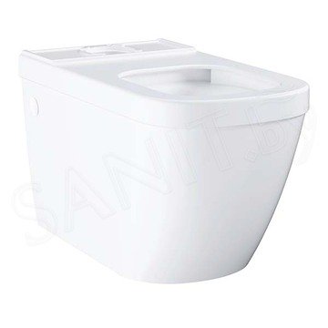 Напольный унитаз Grohe Euro 39338000 безободковый с крышкой Soft Close