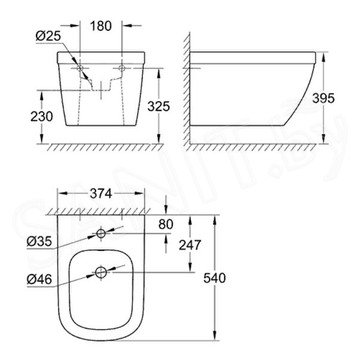 Подвесное биде Grohe Euro 39208000