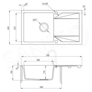 Кухонная мойка Deante Evora ZQJ-2113 / ZQJ-5113 / ZQJ-7113 / ZQJ-A113 / ZQJ-G113 / ZQJ-N113 / ZQJ-S113 / ZQJ-T113