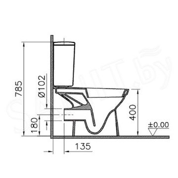 Напольный унитаз Vitra Norm Fest 9780B099-7208