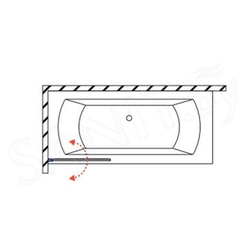 Душевая шторка на ванну Radaway Nes PNJ I