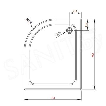 Душевой поддон Radaway Laros E Compact