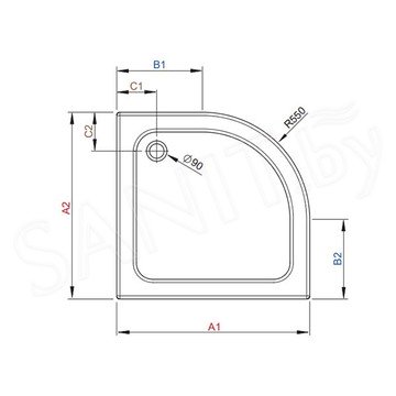 Душевой поддон Radaway Laros A Compact