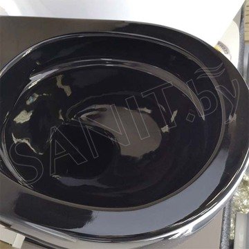 Подвесной унитаз SSWW CT2038V Black безободковый