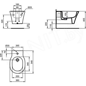 Подвесное биде Ideal Standard Connect Air E026601