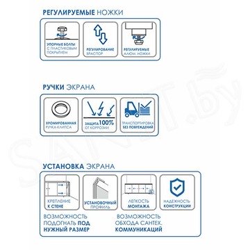 Экран для ванны Метакам Купе 169