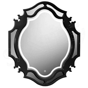 Зеркало Belux Кастилия В90 черный глянец