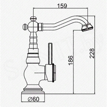 Смеситель для умывальника Gerhans K11018