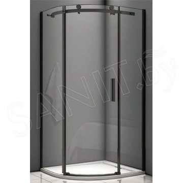 Душевой уголок Good Door Galaxy R C-B черный профиль