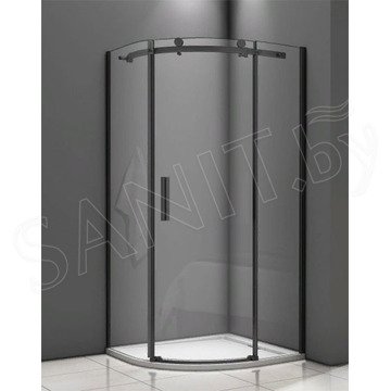 Душевой уголок Good Door Galaxy R C-B черный профиль