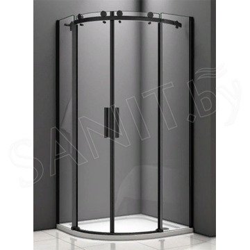 Душевой уголок Good Door Galaxy R-TD C-B черный профиль