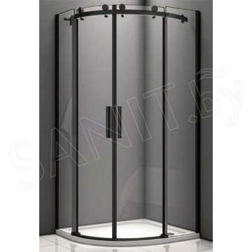 Душевой уголок Good Door Galaxy R-TD C-B черный профиль