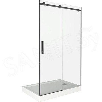 Душевая дверь Good Door Galaxy WTW-C-B черный профиль