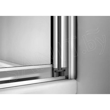 Душевая шторка на ванну Good Door SCREEN GR4-100 C-CH профиль хром
