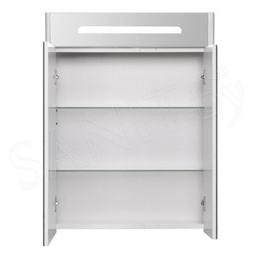 Шкаф-зеркало Акватон Сильва 60 1A216202SIW60 дуб фьорд