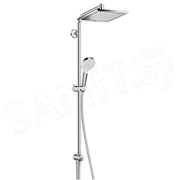 Душевая стойка Hansgrohe Crometta E 240 1jet Showerpipe Reno EcoSmart 27289000