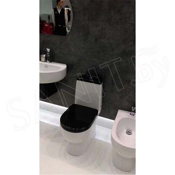 Напольный унитаз Sanita Best Color Black SL DM (с крышкой SoftClose)