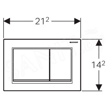 Кнопка для инсталляции Geberit Omega 30