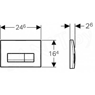 Кнопка для инсталляции Geberit Delta 51