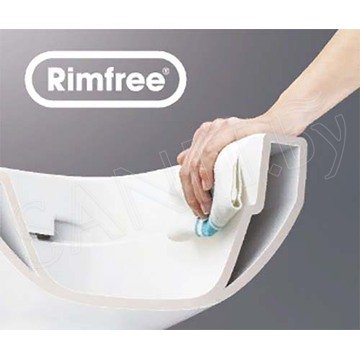 Подвесной унитаз Geberit Smyle Rimfree 500.215.01.1 с сиденьем SoftClose 500.232.01.1