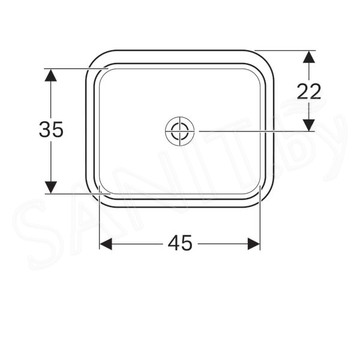 Умывальник Geberit VariForm 500.762.01.2