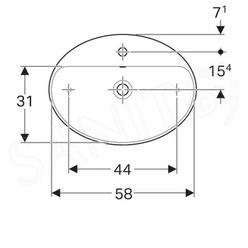Умывальник Geberit VariForm 500.772.01.2