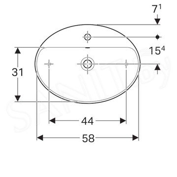 Умывальник Geberit VariForm 500.772.01.2