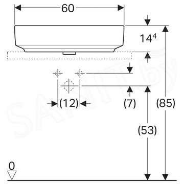 Умывальник Geberit VariForm 500.772.01.2