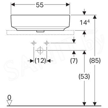 Умывальник Geberit VariForm 500.779.01.2