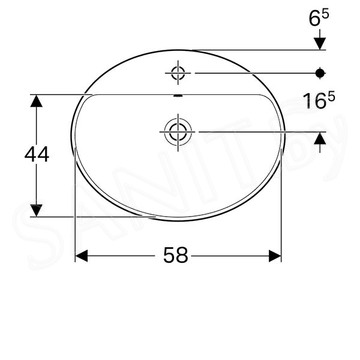 Умывальник Geberit VariForm 500.725.01.2