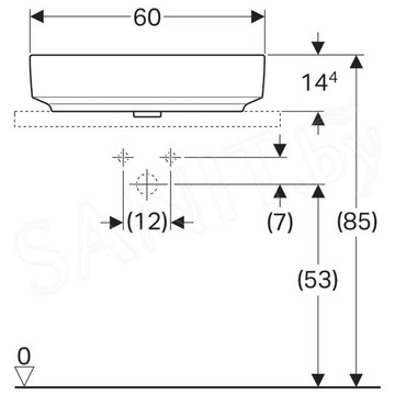 Умывальник Geberit VariForm 500.780.01.2