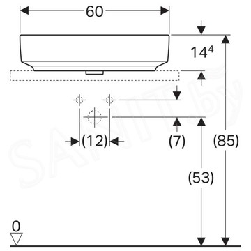 Умывальник Geberit VariForm 500.778.01.2