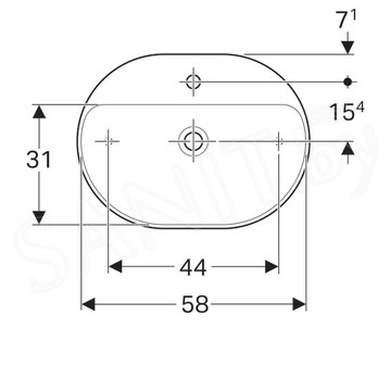 Умывальник Geberit VariForm 500.778.01.2