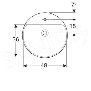 Умывальник Geberit VariForm 500.782.01.2