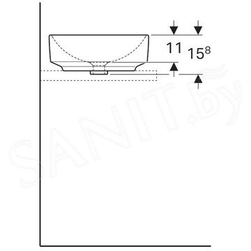 Умывальник Geberit VariForm 500.768.01.2